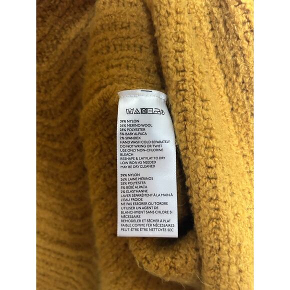 Cozy Mustard Open-Front Sweater - Picture 4 of 6